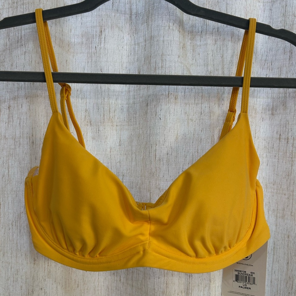 Body Glove Mustard Yellow Bralette Swim Top